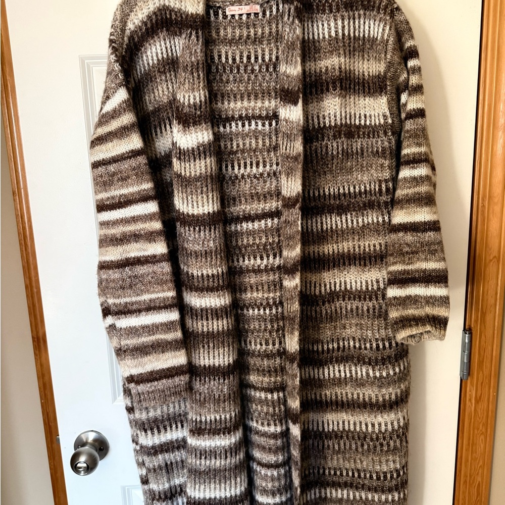 Striped Brown and Cream Women's Sweater